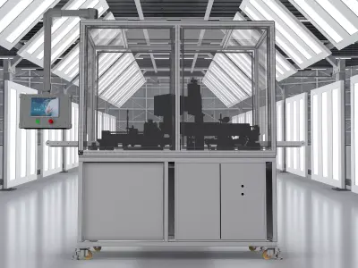 Electronic terminal group installation machine 3D model