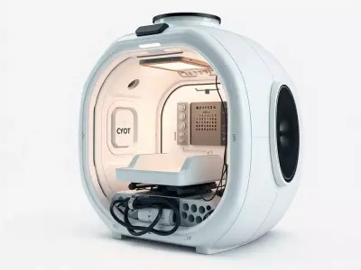 Futuristic Medical Pod Model Pack Low-poly 3D model