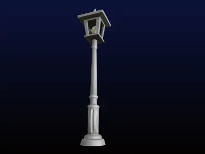 Park Lantern Game Asset Low-poly 3D model