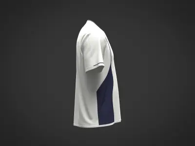 Mens sport Jersey T-shirt with graphic  3D model