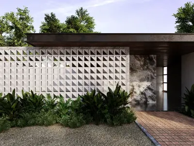 Collection of Six Concrete Lattices 3D model