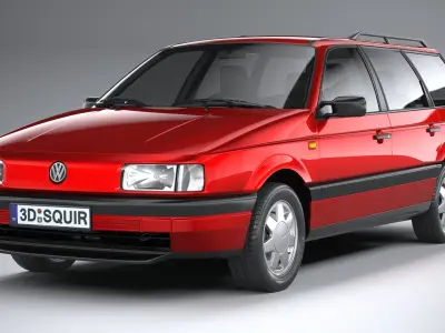 Volkswagen Passat B3 variant 3D model