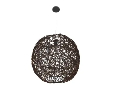 Rattan Lamp Wicker 3D model