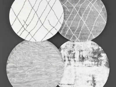 Round rugs01 3D model