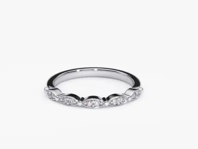ZDR0147 gold band with diamonds 3D print model