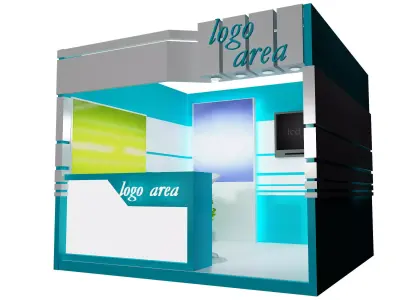 Booth Exhibition Stand a41 3D model