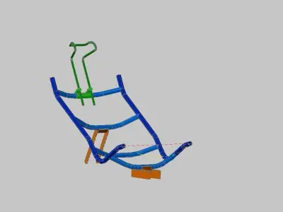 Seat Recumbent Trike Free 3D model