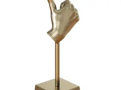 Hand figurine 3D model