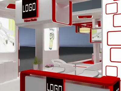 Booth Exhibition Stand a275b 3D model