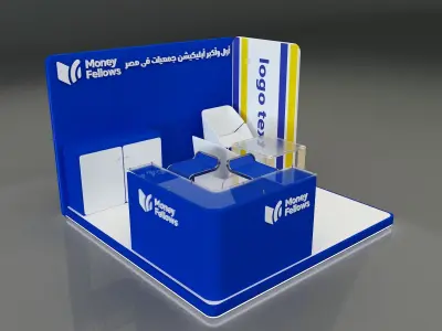 Booth Exhibition Stand a653c 3D model