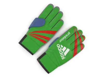 Goalie Gloves Adidas 3D model