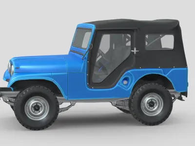 Jeep CJ5 1954 Low-poly 3D model