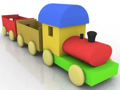 Toy Train 3D model