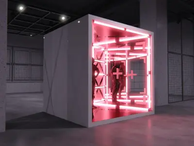 Cube Photo Opportunity 1 3D model