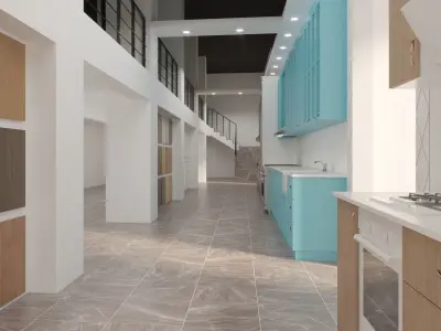 Kitchen showroom 3D model