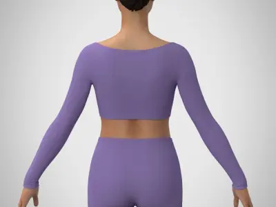 Knit suit Free 3D model