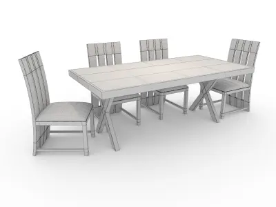 Dining Set 2 3D model