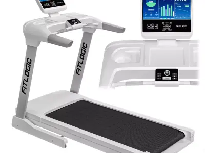 Treadmill FitLogic White 3D model