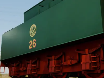 ex-WD KCR Austerity 2-8-0 Low-poly 3D model