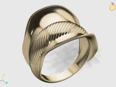 Women Plain Ring STL Models Womens Ring 3dmodels 3D print model 3D print model 38