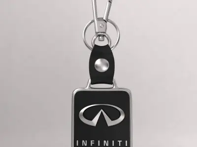 Infiniti car logo keychain 3d model  3D model