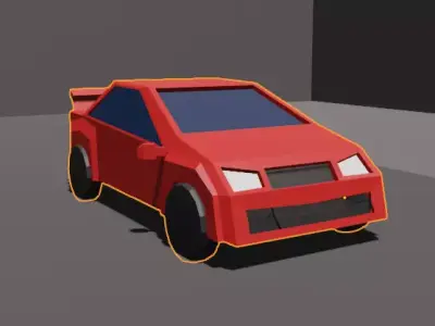 Low Poly Car Low-poly 3D model 37