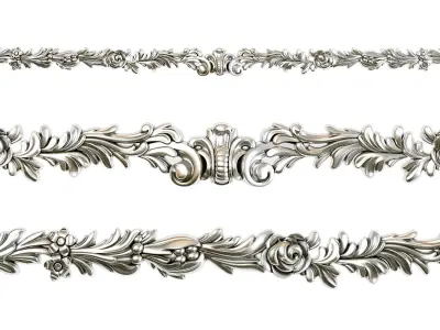 Classic carved 222 3D model