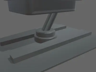 Starship Seat 01 Low-poly 3D model