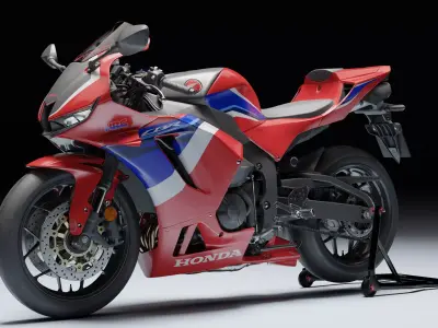 Honda CBR 600RR 2021 Low-poly 3D model