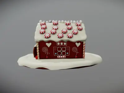 HouseCake Cartoon Free low-poly 3D model