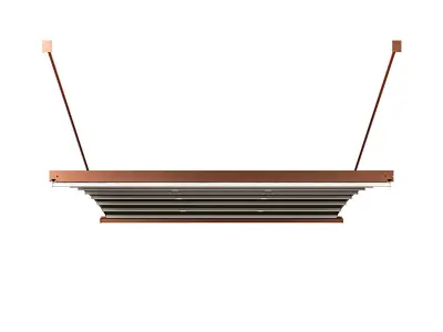 Motorized Pergola 6 copper matte 3D model