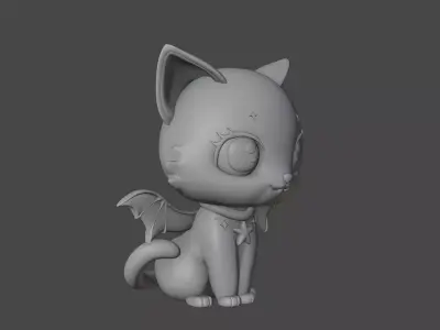 Halloween cat 82 3D print model