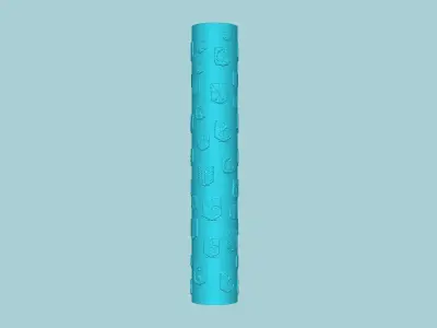 Texture Roll 80 Attack Titan Positive - Fondant Decoration Maker 3D print model