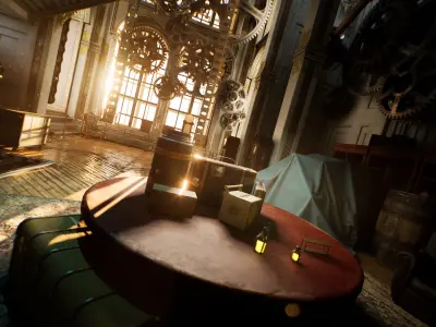 Steampunk Clocktower Environment Kit - UE5 Low-poly 3D model