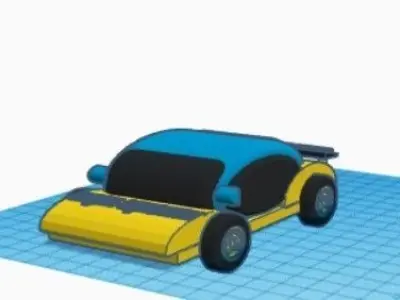 sports car 3D print model