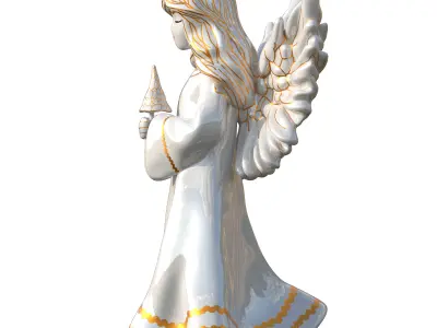 Christmas Angel Figurine 3D Print Model 3D print model