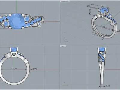 ring code 179 3D print model