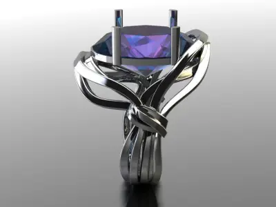 antique ring for women  3D print model