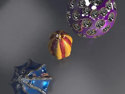 Christmas tree decoration items 3D print model