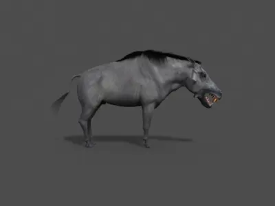 Hell Pig - daeodon shoshonensis 3d model 3D model