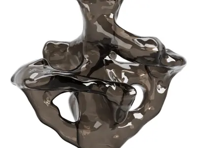 Vase decor Low-poly 3D model