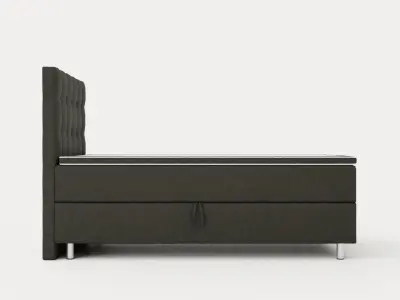Montana Storage Bed 120x200 Dark Gray Low-poly 3D model