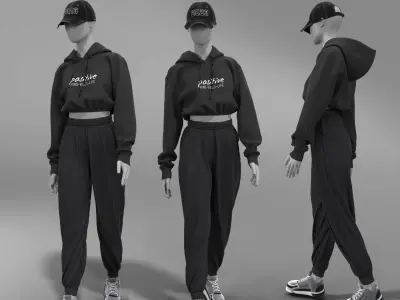 3D hoodie  3D pant  3D cap  3D model