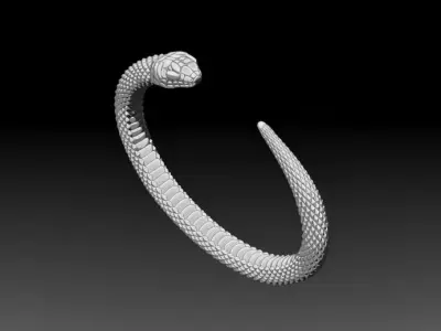 Snake Symbol of Rebirth Free 3D print model Free 3D print model
