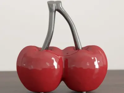 Art Cherries Decoration Peralta Sculpture 3D model