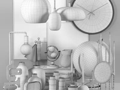 Decorative set vol 100 3D model