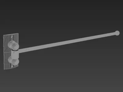 Ribbed Lotus Towel Moving Single 3D model