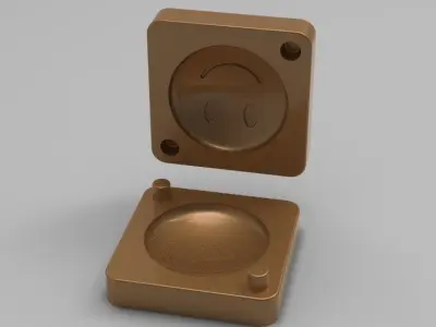 Smiling Face Mold Single 3D print model