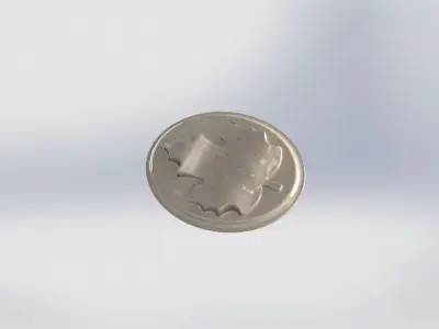 Listok na medalyone Free low-poly 3D model