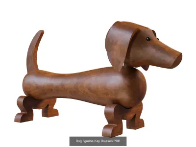 Wooden figurines Kay Bojesen  3D Model Collection